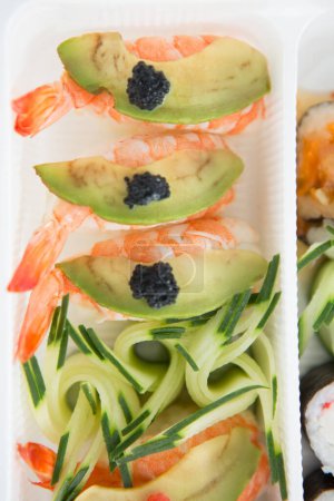Photo for Close-up of prawn sushi - Royalty Free Image