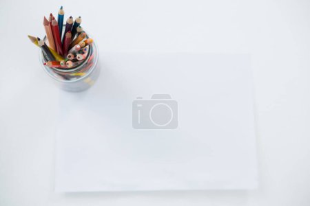 Photo for Colored pencils for creative idea and concept. Drawing and painting - Royalty Free Image