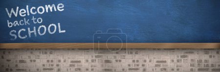 Photo for Composite image of welcome back to school text against white background - Royalty Free Image