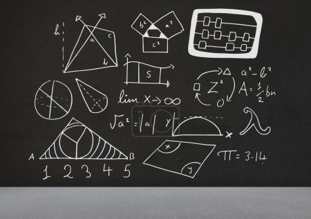 Photo for Math equations on the blackboard - Royalty Free Image