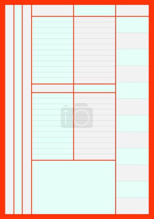 Photo for Daily planner template layout - Royalty Free Image