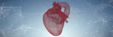 Téléchargez les photos : Image composite de l'image vectorielle du cœur humain 3d - en image libre de droit