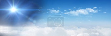 Photo for Sky lights transition effect - Royalty Free Image