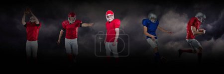 Photo for "american football players wide  black" - Royalty Free Image