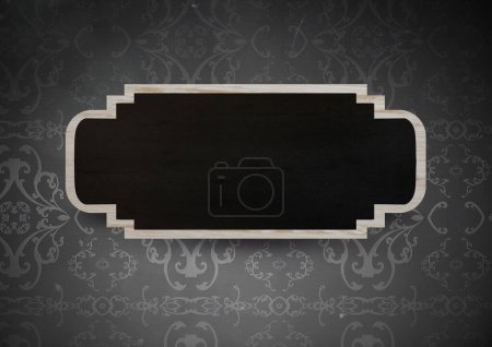 Téléchargez les photos : Panneau tableau noir sur papier peint - en image libre de droit
