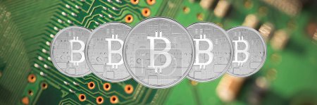Photo for Composite image of bitcoin - Royalty Free Image