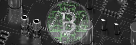 Photo for Composite image of bitcoin - Royalty Free Image