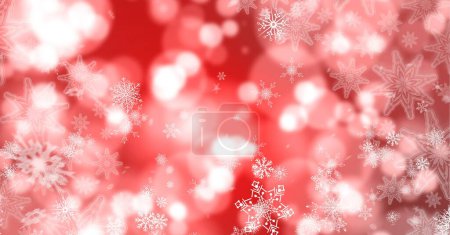 Téléchargez les photos : Flocons de neige et lumières. fond de Noël - en image libre de droit