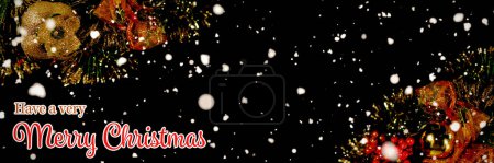 Foto de Hermosa tarjeta de Navidad festiva - Imagen libre de derechos