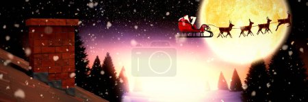 Photo for Composite image of Christmas celebration banner - Royalty Free Image