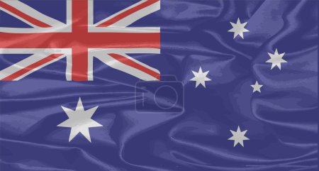 Photo for Australian Silk Flag background texture - Royalty Free Image