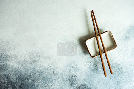 Photo for Asian style set, top view - Royalty Free Image