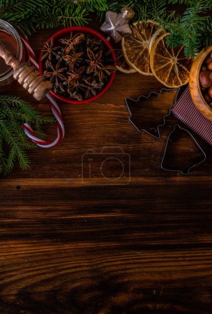 Téléchargez les photos : Concept de cuisine de Noël, gros plan - en image libre de droit