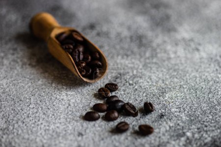 Photo for Brown roasted coffee beans - Royalty Free Image