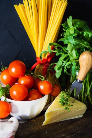 Téléchargez les photos : Close-up shot of delicious Italian pasta - en image libre de droit
