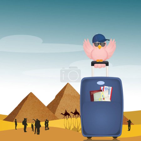 Téléchargez les photos : Illustration du voyage en Egypte - en image libre de droit