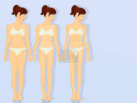 Photo for Phases of anorexia of young women - Royalty Free Image
