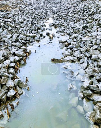 Photo for A pile of stones on the beach  on nature background - Royalty Free Image