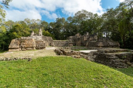 Téléchargez les photos : Pyramides mayas en Uxactn, Petn, Guatemala - en image libre de droit