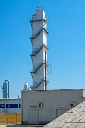Photo for Industrial tower building with Stairways - Royalty Free Image