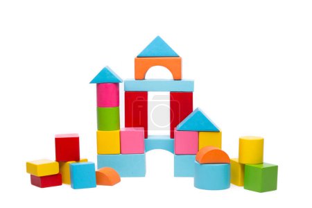 Photo for Toy house on white background - Royalty Free Image