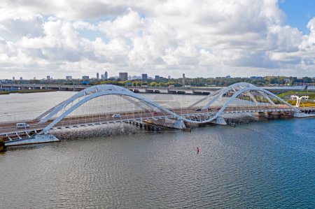 Photo for Aerial from the 'Ennes Heermabrug' in Amsterdam the Netherland - Royalty Free Image