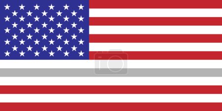 Téléchargez les photos : Ligne d'argent mince drapeau des États-Unis - en image libre de droit