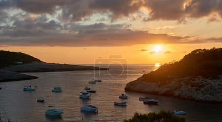Foto de Puesta de sol en Ibiza vista panorámica - Imagen libre de derechos