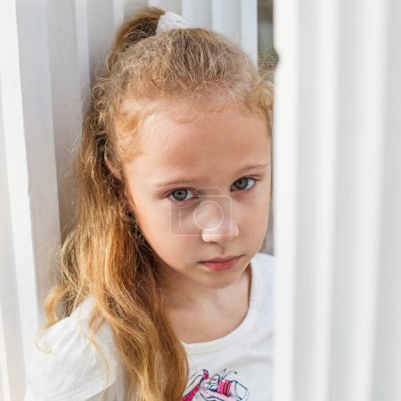 Photo for Sad little girl close up - Royalty Free Image