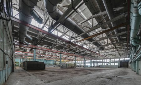 Photo for The interior of an empty production hall. - Royalty Free Image