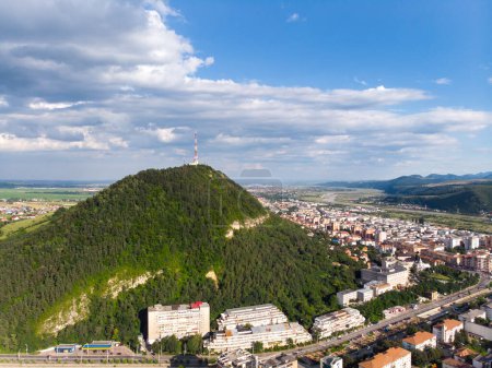 Photo for Aerial panorama of a mountain town - Royalty Free Image