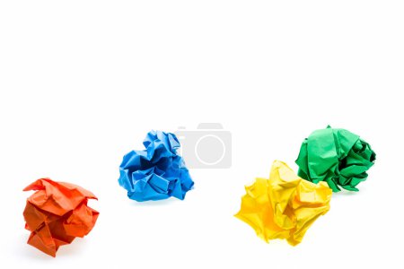 Photo for Colored paper balls close up - Royalty Free Image