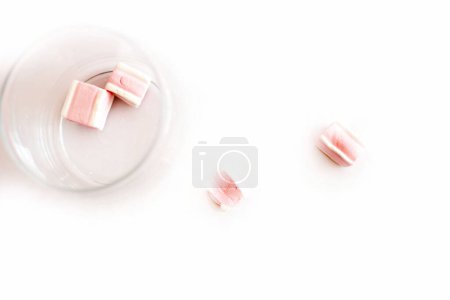 Photo for Marshmallow on a white background - Royalty Free Image