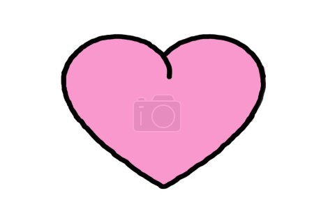 Téléchargez les photos : Coeur dessiné à la main sur fond blanc - en image libre de droit