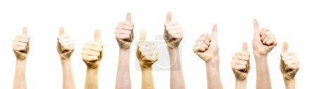 Photo for Thumbs up gesture close-up view - Royalty Free Image