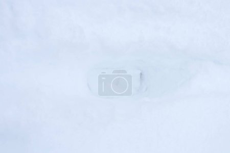 Photo for Snowy mound texture. Winter snowdrift landscape background. Soft snow hills surface - Royalty Free Image