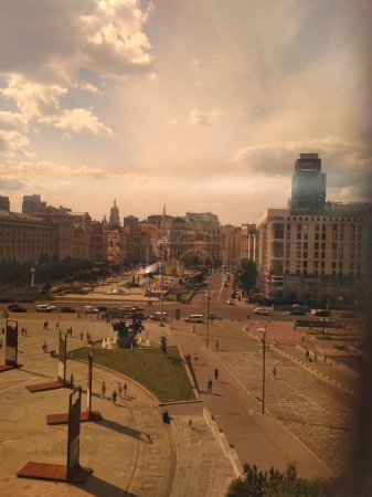 Foto de Plaza de la Independencia en Kiev, Ucrania - Imagen libre de derechos