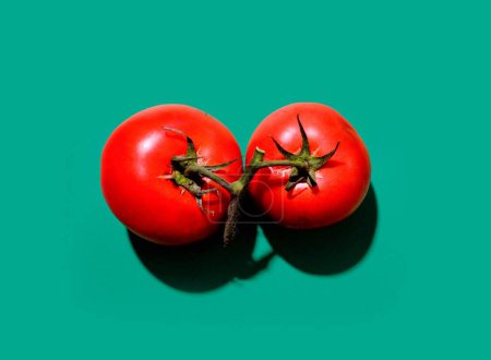 Téléchargez les photos : Vue rapprochée des tomates biologiques fraîches mûres - en image libre de droit