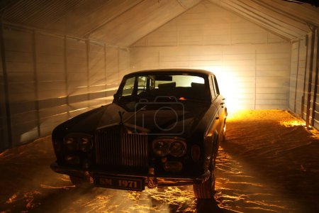 Photo for Car Shed in the Night - Royalty Free Image