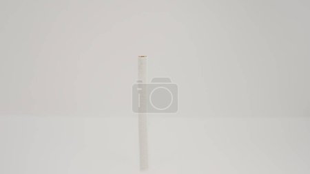 Photo for Tobacco roll on a white background - Royalty Free Image