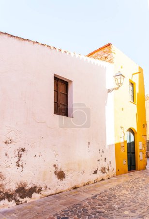 Photo for Beautiful, picturesque street, narrow road, colorful facades of buildings - Royalty Free Image