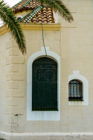 Photo for Window shutters on an old european style building, architectural concept - Royalty Free Image
