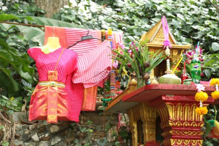 Foto de Tailandesa decoración de estilo tradicional para la cultura tailandesa. Tailandia. - Imagen libre de derechos