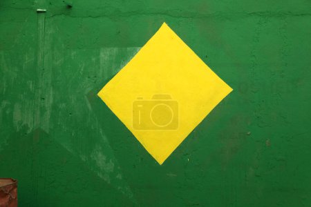 Photo for Art work on the green wall - Royalty Free Image