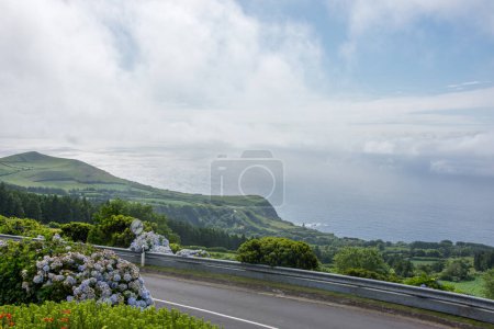 Photo for Walk on the Azores archipelago. Discovery of the island of Sao Miguel, Azores. Sete Citades - Royalty Free Image