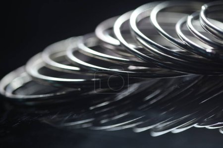 Photo for Metal rings, close up view - Royalty Free Image