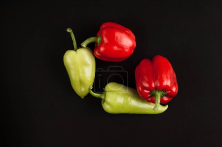Photo for Vegetables on a black background - Royalty Free Image