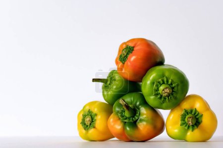 Photo for Colorful peppers in a pyramid - Royalty Free Image