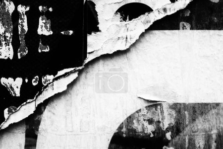 Photo for Torn posters close up - Royalty Free Image