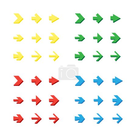 Photo for Isolated arrows set, undo and previous buttons - Royalty Free Image